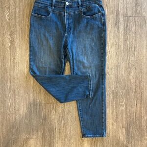 FDJ French Dressing Jeans Suzanne Womens 16 Straight Leg Stretch Blue Denim